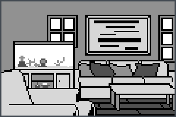 Aqua Room 4 Pixel Art