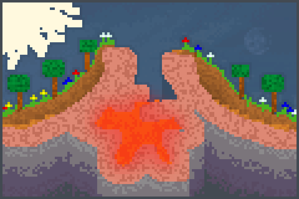 Volcano Ting Pixel Art