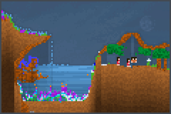 waterfull museu Pixel Art