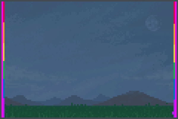Rainbow falls 8 Pixel Art