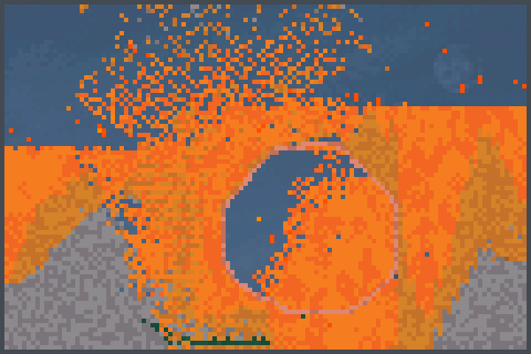 la fin de sandb Pixel Art