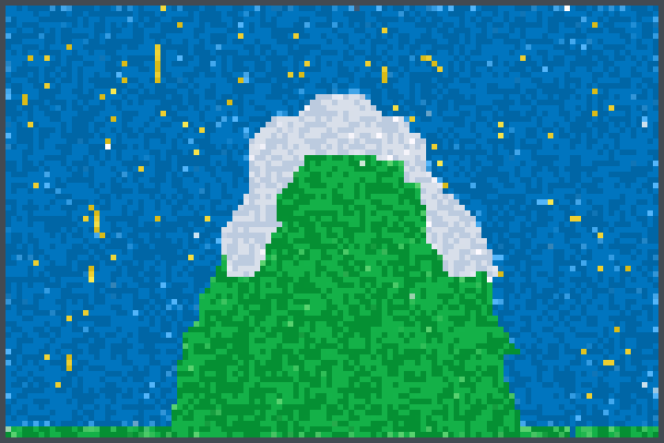 Noite brilhosa Pixel Art