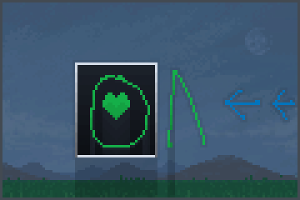 green soul Pixel Art
