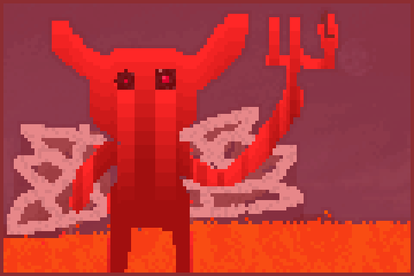 a demon Pixel Art