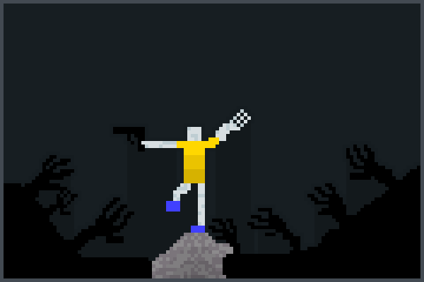 Hands of Dark Pixel Art