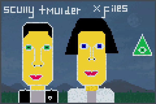 the x files Pixel Art