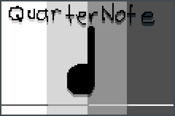 Quarter Note Pixel Art