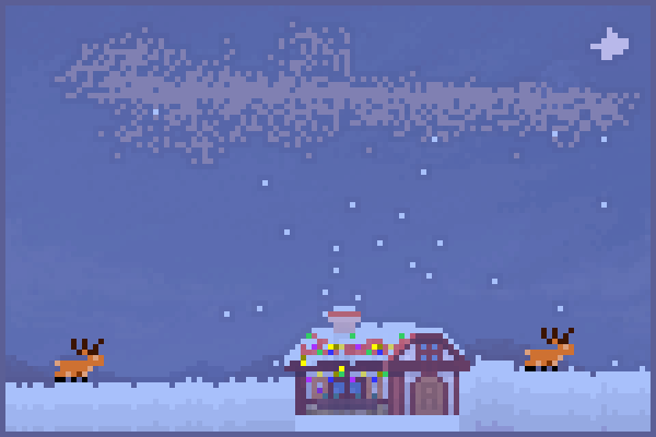Weihnachtsmarkt Pixel Art