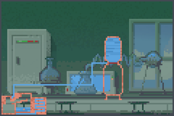 Troca de aguas Pixel Art