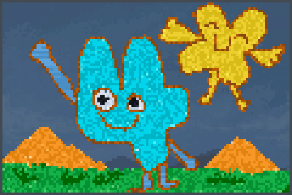 four and X Pixel Art