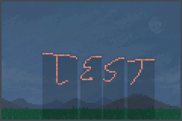 the word test Pixel Art