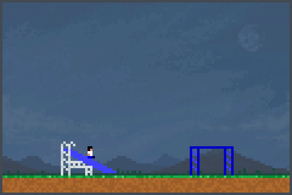 Juego en patio Pixel Art