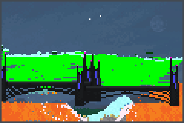 burny bridge Pixel Art