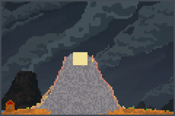  volcano 233 Pixel Art