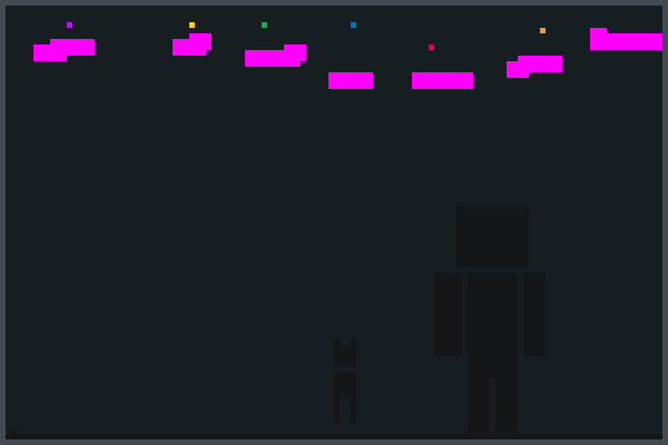 MC Rainbow Rain Pixel Art