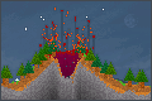 Mega Volcano... Pixel Art