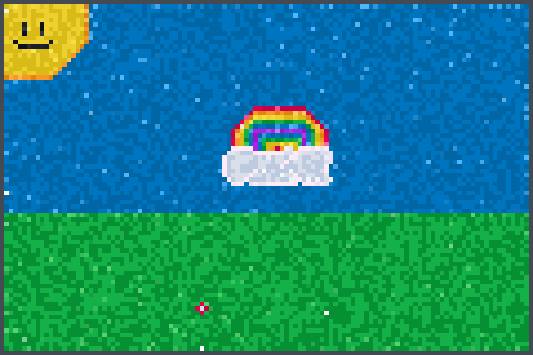 Sunny day scene Pixel Art
