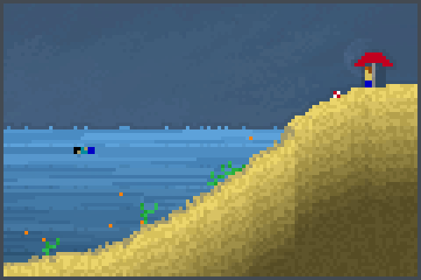 beach day 12345 Pixel Art