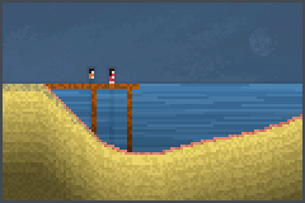 Beach Time0w0 Pixel Art