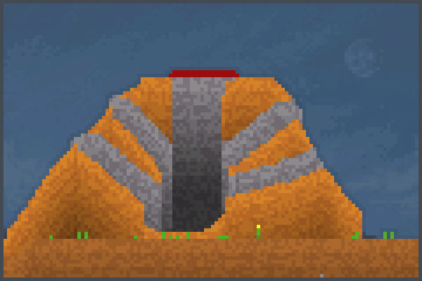 volcan arobase Pixel Art