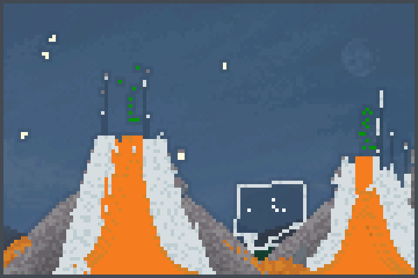 explod volcanos Pixel Art