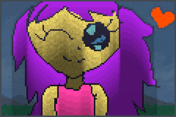 anime girl art Pixel Art