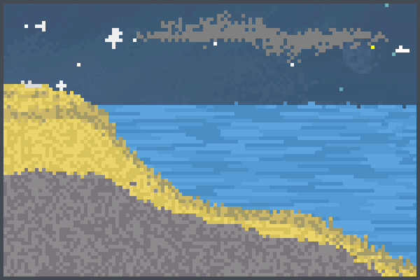 The Ocean Rain Pixel Art