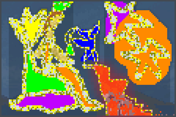 Jane And Stars2 Pixel Art