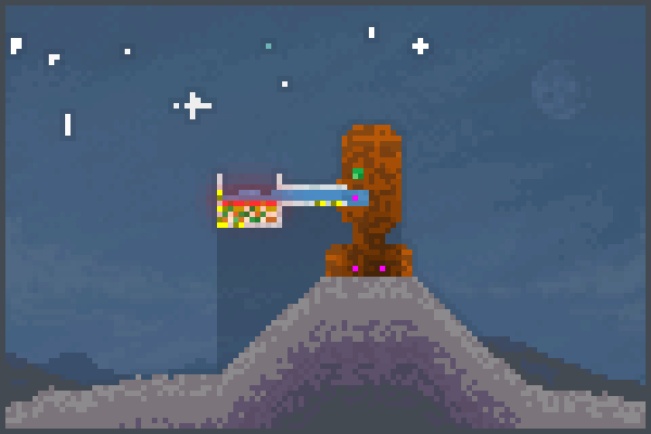 Bong moutan Pixel Art