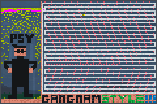 invinsible psy Pixel Art