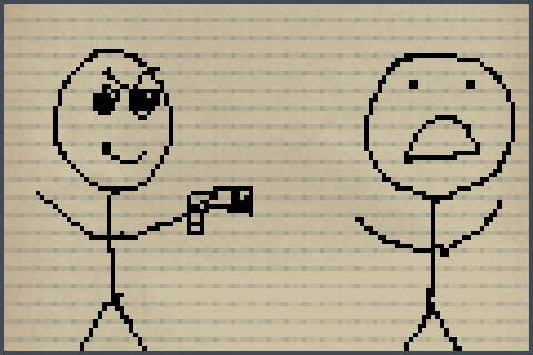 a childs notebk Pixel Art