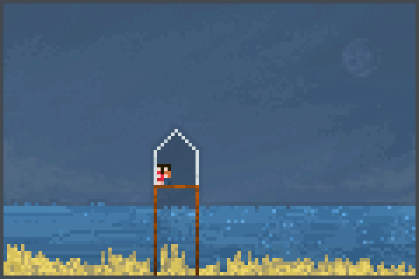 House out Sea Pixel Art