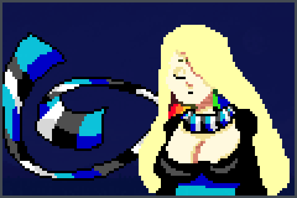 her eye losed Pixel Art