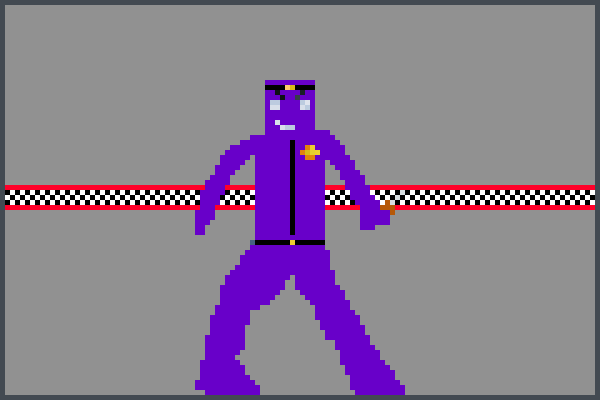 honbre morado Pixel Art