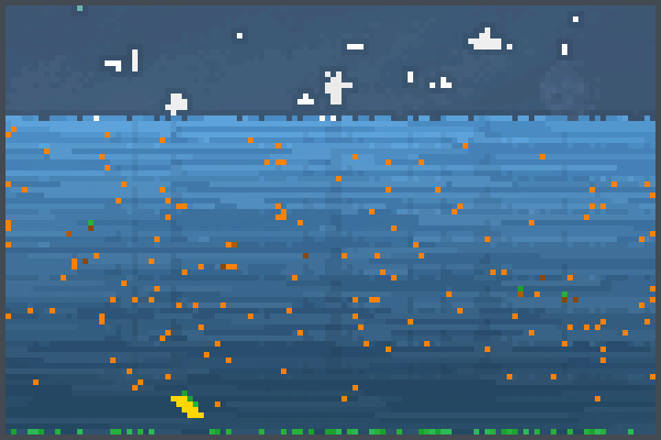 sea of fish 123 Pixel Art