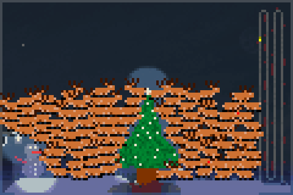 reindeer land Pixel Art