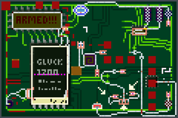Bomb Circuit Pixel Art