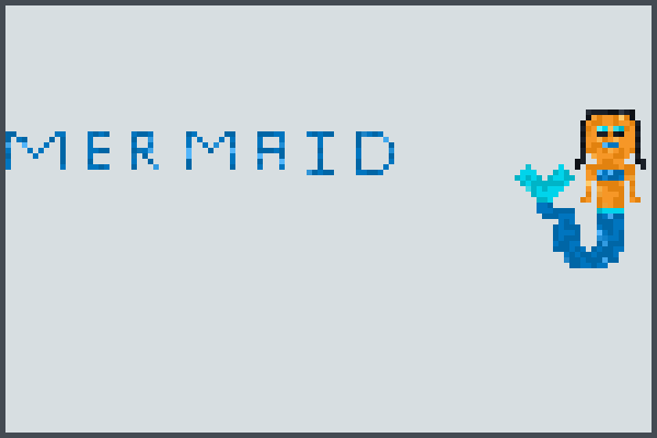 mermaids....... Pixel Art