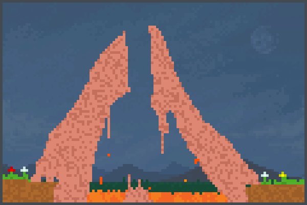 My Volcano V1 Pixel Art