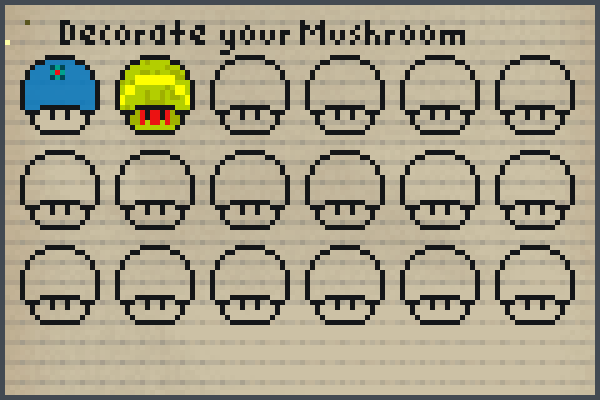 mushrooms co op Pixel Art