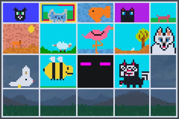 madeone animal Pixel Art