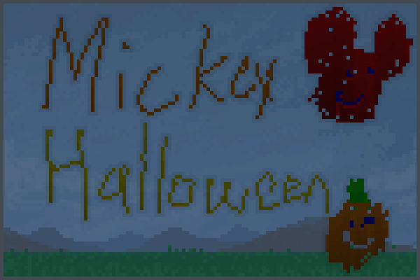 Mickeys hallowe Pixel Art