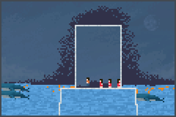 desastre marino Pixel Art