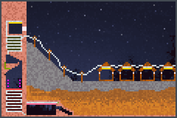 Oil Power.Plant Pixel Art