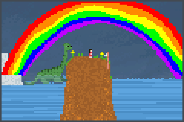 dino e mina  Pixel Art