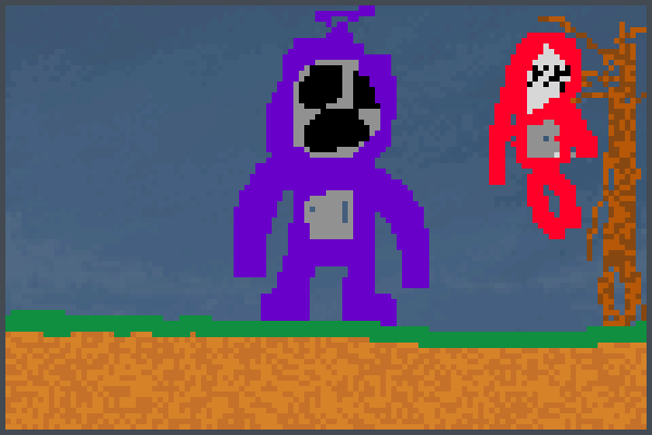 tinky winky Pixel Art