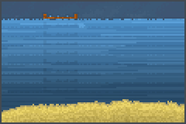 raft suirvial Pixel Art