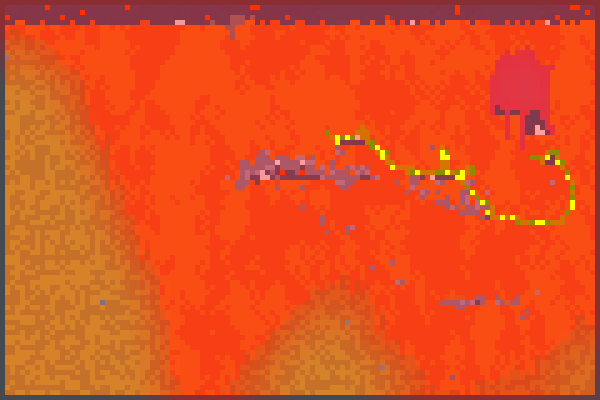  lava valley Pixel Art