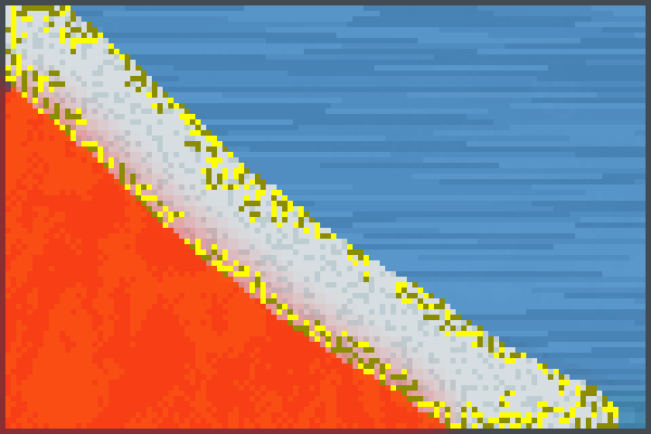 Water vs lava23 Pixel Art