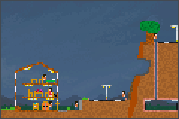 landslide hill2 Pixel Art